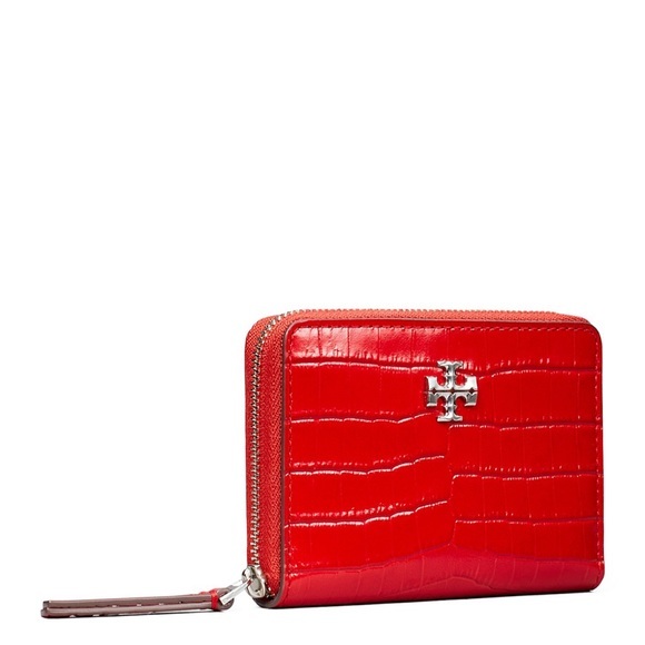 Tory Burch Handbags - Tory Burch Kira Leather Small Zip Around Wallet